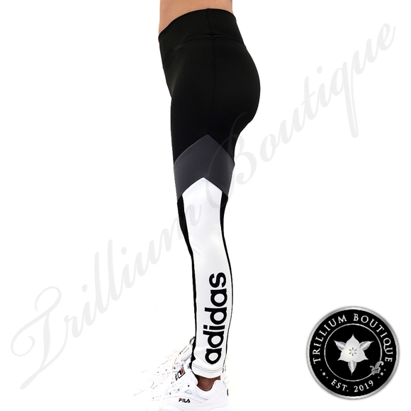 Adidas Aeroready Women's Designed 2 Move 7/8 Colorblock Tights Black - Picture 4 of 7